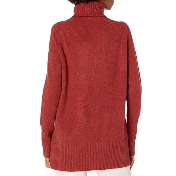 Goodthreads Women Boucle Turtleneck Sweater Rust Heather Size Large - Picture 5 of 6